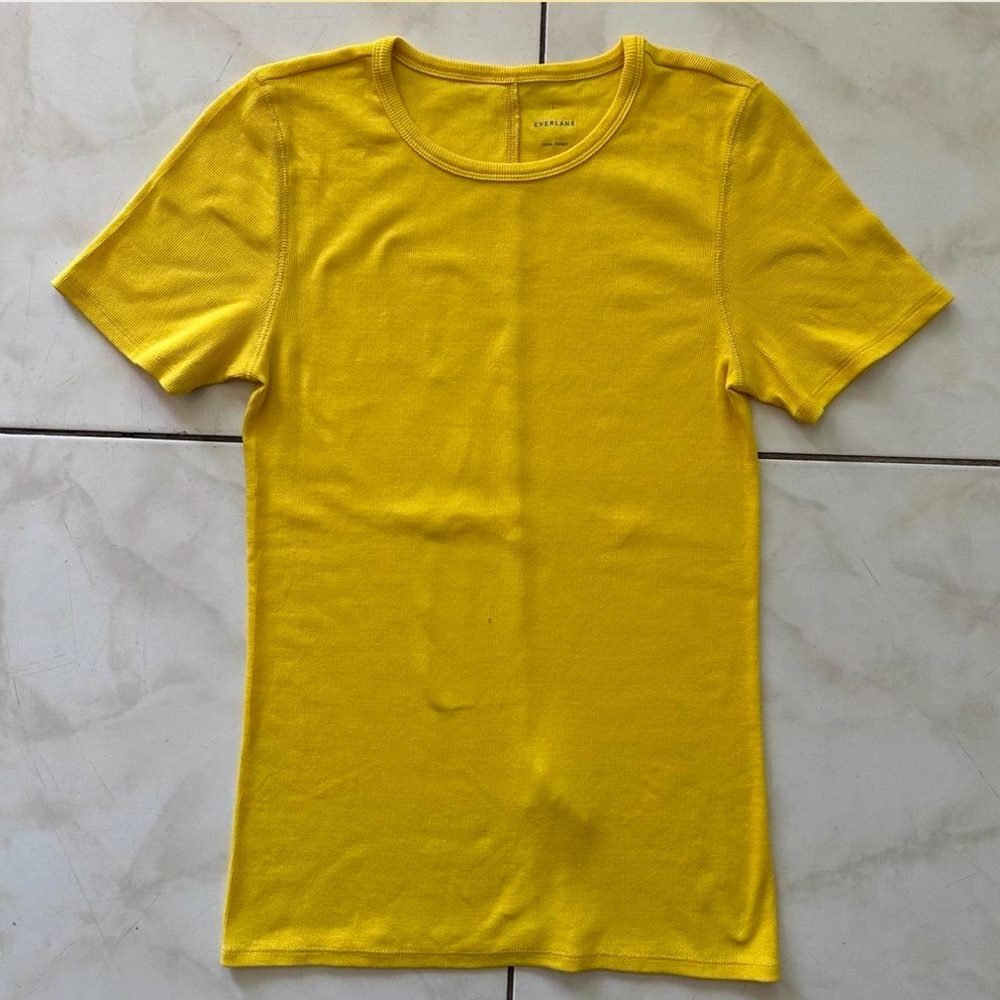 Everlane The Luxe Micro-Rib Crew tshirt